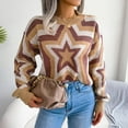 thumbnail image 4 of Aoochasliy Womens Sweaters Clearance Pullover Solid Long Sleeve Round-Neck Blouse T-Shirt Tops, 4 of 7