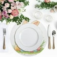 thumbnail image 4 of Ryvnso Bunny Easter Rabbit Round Plate Mats Dining Table Placemat Set of 4 for Holiday Decoration, 4 of 7