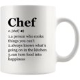 thumbnail image 1 of Chef Definition Mug Chef Gifts Cook Sous Chef Pasty Baker Baking Baking Gifts Culinary Student Teacher Head Chef Cooking Lovers Ceramic Mug 11 oz White, 1 of 8
