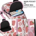 thumbnail image 2 of Sweet Red Strawberry Pattern Sling Bag, Fruity Berry Print Crossbody Backpack with Fresh Flowers and Summer Design, 2 of 3