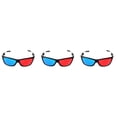 thumbnail image 1 of 3X Red-Blue / Cyan Anaglyph Simple Style 3D Glasses 3D Game (Extra Upgrade Style), 1 of 7