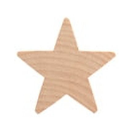 25 Pcs Star Cut Outs3/4" tall x 3/4" wide x 3/16" thick