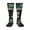 3 Black, variant on Women's Knee High Socks Thin Green Line America Flag Thermal Soft Knee Long Socks