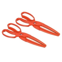 Uxcell Plastic Fishing Grip Pliers Fish Tackle Grabber with Widened Serration Design, Orange 2 Pack