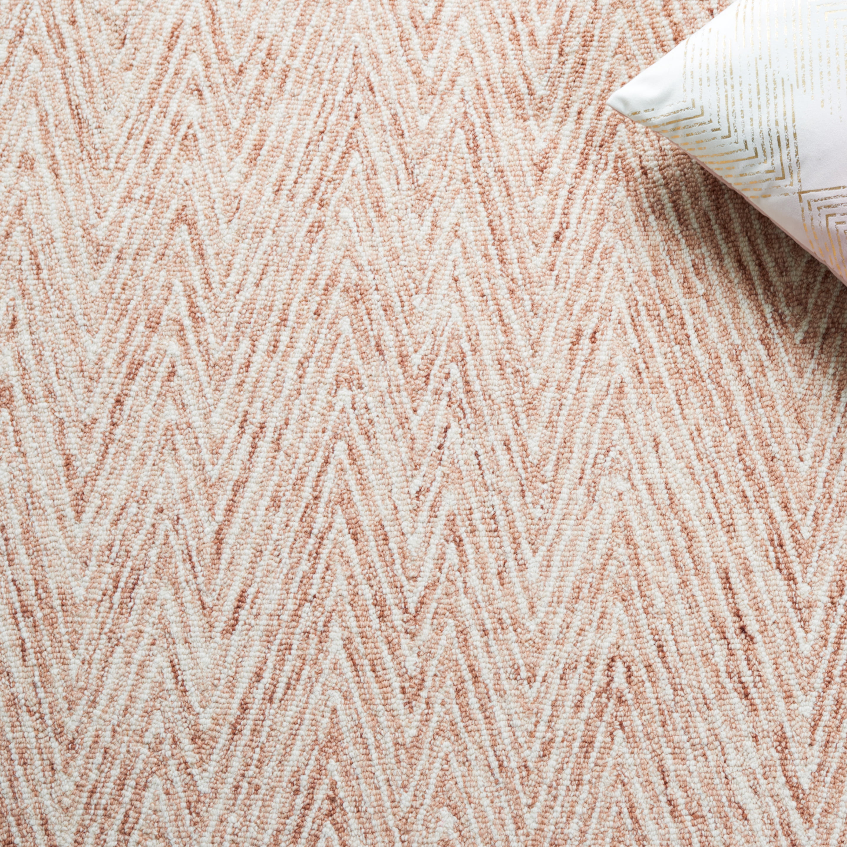 SAFAVIEH Abstract Celina Chevron Area Rug, Brown/Ivory, 8' x 10'