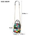 thumbnail image 2 of FORMRS Crossbody Bag for Women Quilted Travel Shoulder Cell Phone Purse with Chain Strap Handbag, Blue Checkered Pattern, 2 of 7