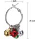 thumbnail image 2 of Colorful Bell Earrings Cute Alloy Decoration Pendant Earrings Hoop Drop Christmas Earring For Women Girl, 2 of 5