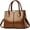 Brown, variant on Handbag and Purse for Women Patent Leather Shoulder Bag Crocodile Pattern Top-Handle Satchel Tote Wallet