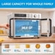 thumbnail image 4 of Midea Flexify - Fridora de aire para horno tostador de puerta francesa, 26.4 cuartos de galón, freidora de aire extragrande, combo 10 en 1, 25% más rápida de cocción y 90% menos de aceite, acero, 4 of 5