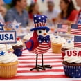 thumbnail image 6 of Chanana Patriotic Bird Figurine – 4th of July & Memorial Day Decorations, Independence Day Bird Decor, Featherly Friends Plush for Tiered Tray, American Flag Theme Home & Table Decor, 6 of 6
