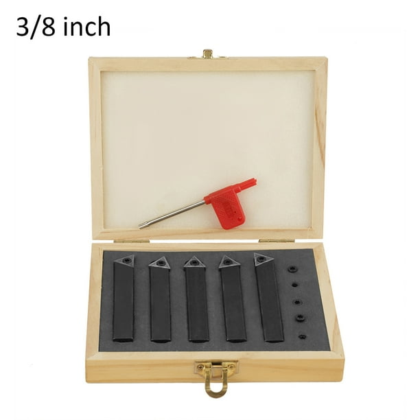 3/8 Inch Mini Indexable Carbide Lathe Turning Tool Holder Lathe Bit Set