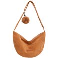 thumbnail image 1 of Bolso bandolera de pana para mujer, bolso de mano versátil y ligero, bolso tipo cartera para niña, 1 of 9