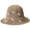 Khaki, variant on Summer Crochet Straw Hat for Women Sweet Flower Embroidered Bucket Foldable Beach Panama Sunshade Caps