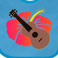 thumbnail image 4 of Inktastic Ukulele Hawaiian Music Girls Baby Bib, 4 of 4