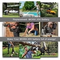 thumbnail image 7 of 4PACK 8.0Ah For WORX 20V MAX Extend Lithium Battery 20 Volt WA3520 WA3525 WA3575 WG155, 7 of 7