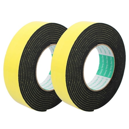 2pcs Single Side Shockproof Foam Tape Adhesive Sponge Tape 35mm Wide x 4M Length