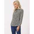 thumbnail image 3 of INSPIRE CHIC Women's Button Down Long Sleeve Ditsy Floral Shirt, 3 of 6