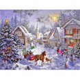 thumbnail image 1 of Pintura al óleo Digital DIY Santa Claus muñeco de nieve gato pintura decorativa de lino GX1851, 1 of 2