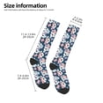 thumbnail image 5 of Haiem Flowers Socks, Funny Novelty Crazy Design Cotton Socks Sports Socks Knee High Socks For Men, Women,1Pairs - Gift For Working Friends, 5 of 9