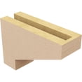 thumbnail image 5 of 3"W x 9"D x 6"H Classic Clemmons Rough Cedar Woodgrain TimberThane Corbel, Primed Tan, 5 of 6
