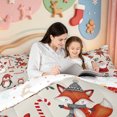 thumbnail image 5 of Manfei Vintage Winter Snow 7-Piece King Bedding,Western Xmas Festive King Bed in a Bag,Xmas Reversible, 5 of 7