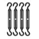 thumbnail image 1 of 2PCS M8 Hook & Hook Turnbuckle 304 Stainless Steel, 1 of 5