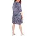 thumbnail image 2 of NY Collection Womens Plus Printed 3/4 Sleeves Casual Dress, 2 of 2