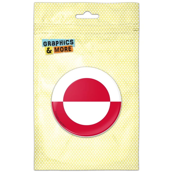 Greenland National Country Flag Pinback Button Pin Badge