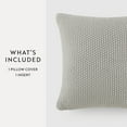 thumbnail image 2 of Noble Linens Decor Throw Pillow in Seed Stitch Knit Fabric, 2 of 8