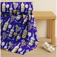thumbnail image 4 of Soimoi Cotton Cambric Fabric Grapes,Wine Glass & Bottle Fabric Prints By Yard 42 Inch Wide, 4 of 7