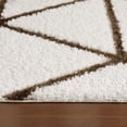 thumbnail image 4 of Everloom Carmen Cosmo Modern Diamond Area Rug, Ivory/Taupe, 5'2"x7'2", 4 of 8