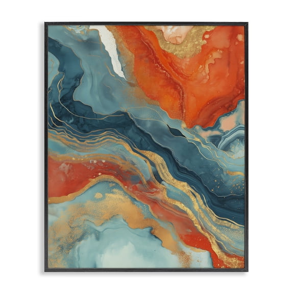 Stupell Industries Contemporary Vibrant Fusion Movement Black Framed Giclee Art, 11 x 14, by Svetlana Aleynikova