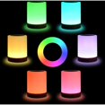 thumbnail image 4 of Lámpara de noche LED inteligente, 3 niveles de brillo, lámpara de noche multicolor con función de temporizador, control táctil, luz de estrellas, 4 of 5
