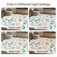 thumbnail image 7 of ODIKA 3'x5' Coral Pink Abstract Tufted Washable Accent Rug Playful Modern Design With Multicolor Shapes for Bedside, Nursery Room, Pet Friendly & Non-Shedding, 7 of 7
