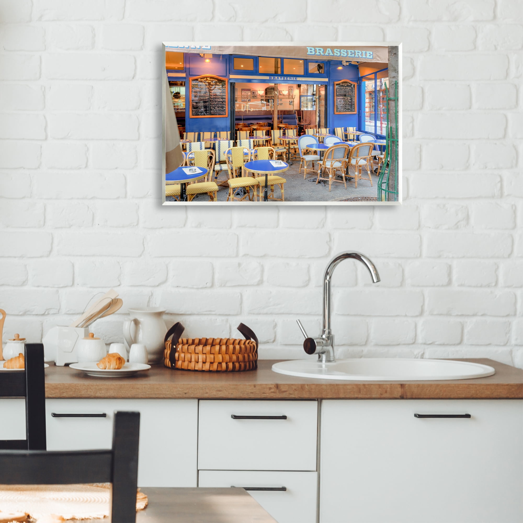 Stupell Industries Parisian Brasserie Terrace Wall Plaque Art, design by Alan Blaustein