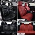 thumbnail image 6 of FLORICH Universal Fit Front Pair Car Seat Cover for Most Cars Trucks SUV, Comfortable Luxury Leather Automotive Seat Covers - Breathable Waterproof, Red, 6 of 6