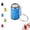 Blue, variant on Mini Coin Storage Keychain, 2-in-1 Portable Coin Holder, Loose Change Container with Secure Snap Closure