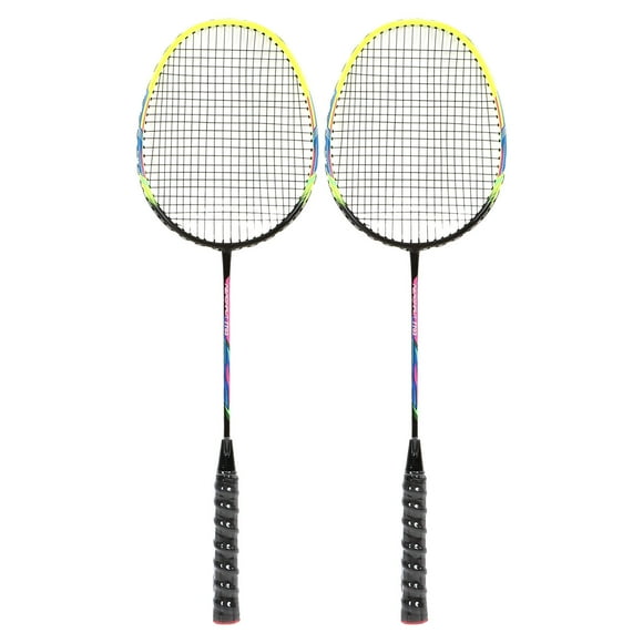Badminton Racket Set, Stable Portable Green Carbon Alloy Frame Outdoor Badminton Racquet For Sports Hall For Gym