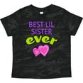 thumbnail image 3 of Inktastic Best Lil Sister Ever Girls Toddler T-Shirt, 3 of 5