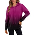 thumbnail image 3 of Sudaderas Onlypuff para mujer, sudaderas con capucha y manga larga con efecto anudado, 3 of 5