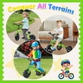 thumbnail image 4 of 3 in 1 Toddler Tricycles with Adjustable Seat Detachable Pedal and Bell, Foldable Baby Balance Bike Riding Toys, Birthday Gift, 4 of 8