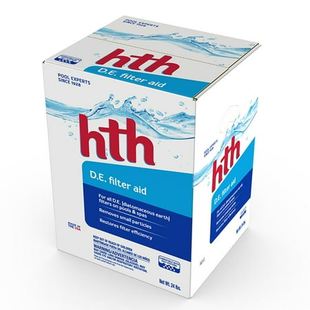 - HTH Diatomaceous Earth for Swimming Pools, 24-Pounds