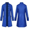 thumbnail image 2 of TOOYOU Halloween Mens Jacket Winter Warm Tailcoat Overcoat Outwear Buttons Coat Durable Top Blue, 2 of 2