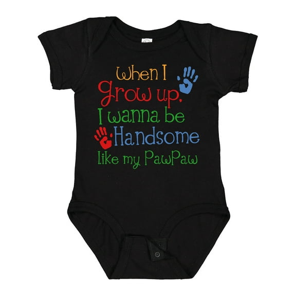 Inktastic Handsome Like My Pawpaw Boys Baby Bodysuit