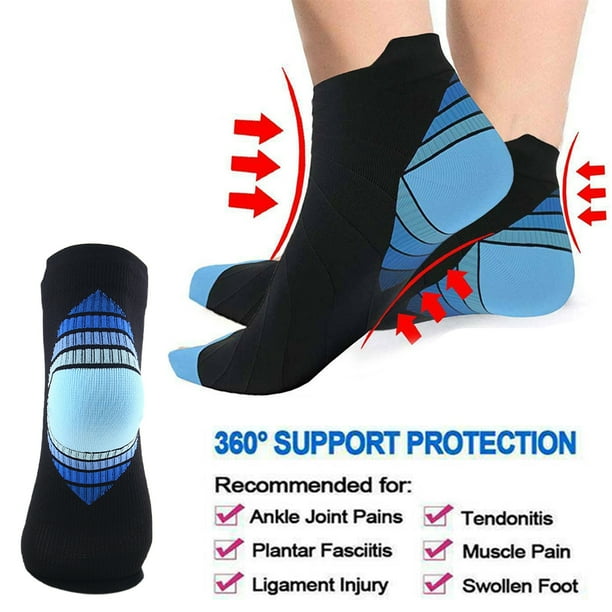 16 Pairs Ankle Compression Socks for Men Women Athletic Low Cut