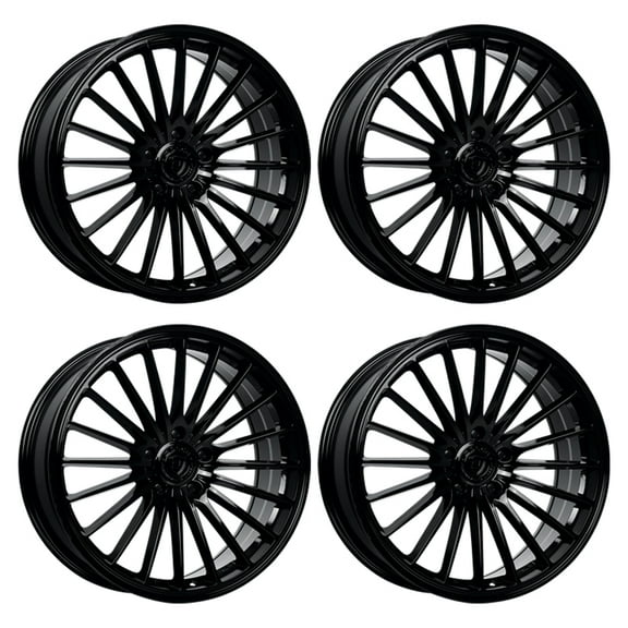 Dolce Ghost 19X8.5 5X114.3  35mm Gloss Black Wheel 19" Inch Rim New [SET OF 4]