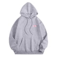thumbnail image 5 of Women Sweatshirts Women's Hoodies Sweatshirts Stylish Letter Print Hooded Long Sleeve Casual Sports Hoodie for Everyday Comfort Light Gray XL, 5 of 6