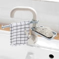 thumbnail image 2 of 2 Piece Over Faucet Kitchen Sink Caddy Organizer Easy To Clean Sponge Holder For Kitchen Sink Management, 2 of 5