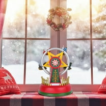 GOOHOCHY 1Pcs Christmas Music Box present with Melody Box Function for Desktop Decor in Multi-Color