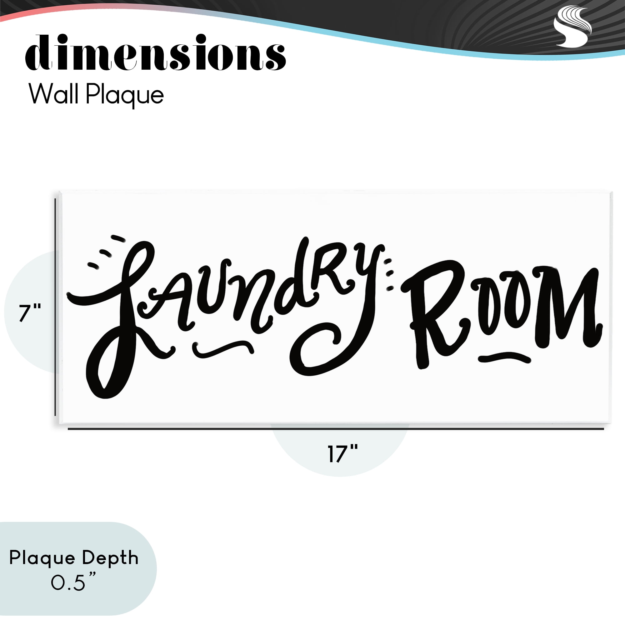 Stupell Industries Laundry Room Fun Typography Wall Plaque Art, design by SD Graphics Studio